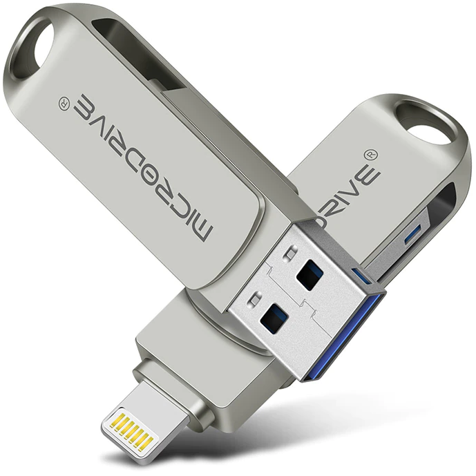 Флешка металева 2в1 128ГБ USB-Lightning для Apple iPhone, iPad, iPod, комп'ютера Microdrive 128GB OTG
Флешка металева 2в1 128ГБ USB-Lightning для Apple iPhone, iPad, iPod, комп'ютера Microdrive 128GB OTG