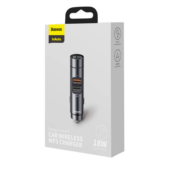 FM модулятор ФМ трансмиттер Baseus Bluetooth Energy Column с быстрой зарядкой (PPS Quick Charger-English) Dark
FM модулятор ФМ трансмиттер Baseus Bluetooth Energy Column с быстрой зарядкой (PPS Quick Charger-English) Dark