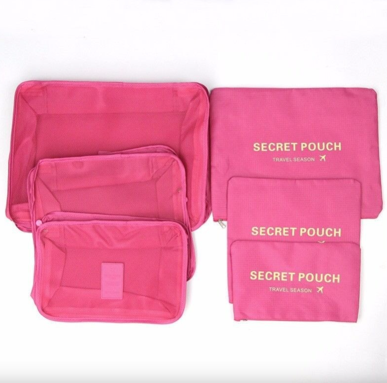 Набор дорожных органайзеров 6 штук (3 * косметички + 3 * сумки) Laundry Pouch Travel, розовый
Набор дорожных органайзеров 6 штук (3 * косметички + 3 * сумки) Laundry Pouch Travel, розовый