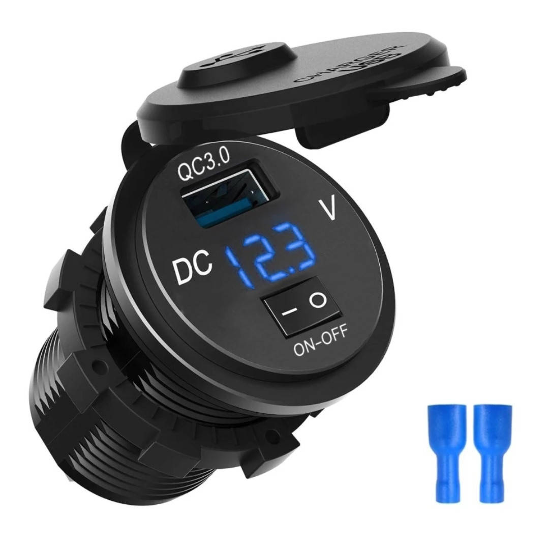 Быстрая зарядка QC 3.0, 12В - 24В + Вольтметр / Адаптер питания / Врезная розетка USB/ Зарядное устройство USB
Быстрая зарядка QC 3.0, 12В - 24В + Вольтметр / Адаптер питания / Врезная розетка USB/ Зарядное устройство USB