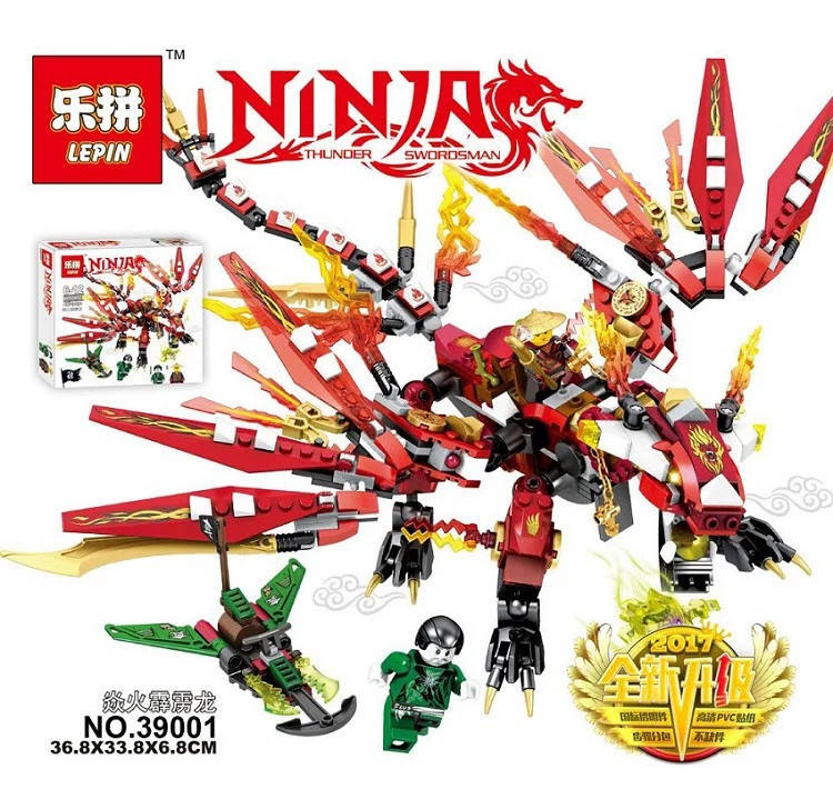 Конструктор Lepin "Красный Огненный Дракон 39001 ", Серия "Ninjsaga", 483 дет., в кор. 36,8*33,8*6,8см
Конструктор Lepin "Красный Огненный Дракон 39001 ", Серия "Ninjsaga", 483 дет., в кор. 36,8*33,8*6,8см