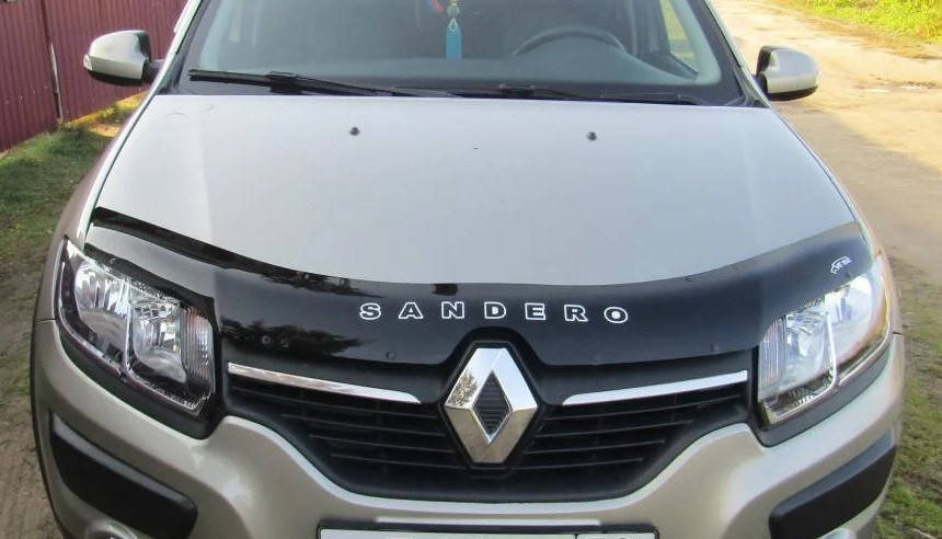 Дефлектор капота VT52 (мухобойка) Renault Sandero 2 2013-2021 +Stepway, Vip Tuning, RL27
Дефлектор капота VT52 (мухобойка) Renault Sandero 2 2013-2021 +Stepway, Vip Tuning, RL27