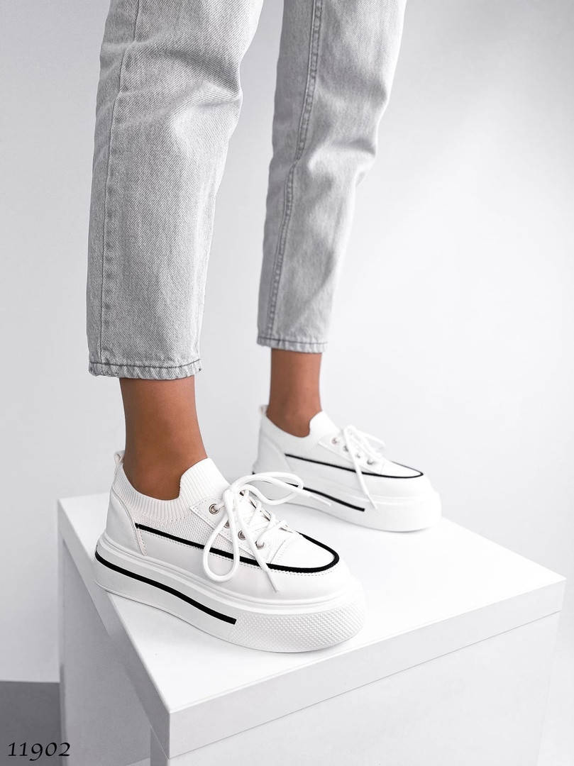 Женские белые кеды обувном текстиле =Bosido= Венгрия, Белый 
Женские белые кеды обувном текстиле =Bosido= Венгрия, Белый