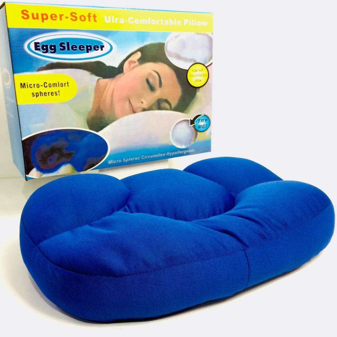Подушка ортопедическая анатомическая для сна Memory Pillow Egg Sleeper SOFT 0002010 Синий, Белый
Подушка ортопедическая анатомическая для сна Memory Pillow Egg Sleeper SOFT 0002010 Синий, Белый