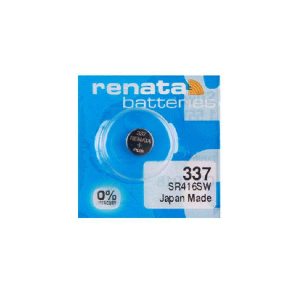 Часовая батарейка Renata 337 / SR 416 SW (1шт.)
Часовая батарейка Renata 337 / SR 416 SW (1шт.)
