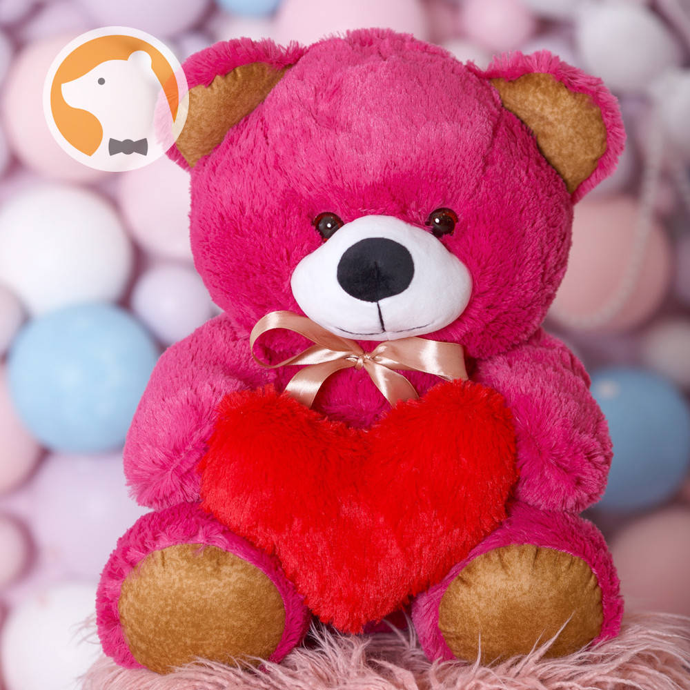 Плюшевый мишка Томми с сердцем, 70 см, красный, Малиновый
Плюшевый мишка Томми с сердцем, 70 см, красный, Малиновый