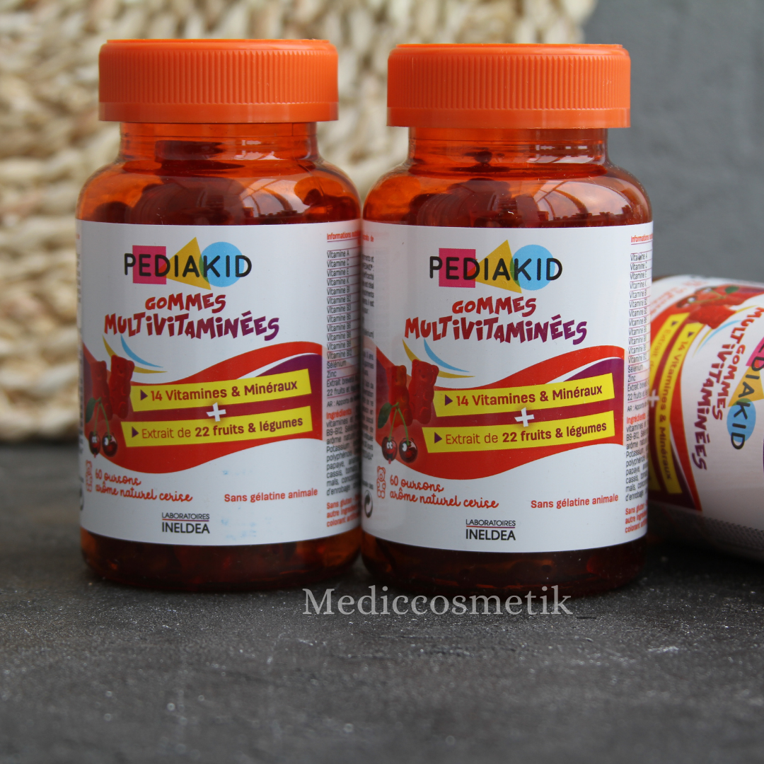 Pediakid Multivitamin Gums, мультивитамин,60 жевательных мишек, Франция 
Pediakid Multivitamin Gums, мультивитамин,60 жевательных мишек, Франция