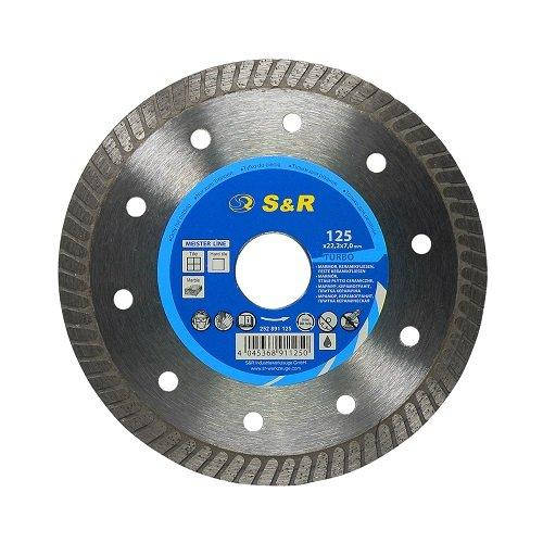 Диск отрезной алмазный S&R Meister TURBO по керамограниту 125 мм 252891125
Диск отрезной алмазный S&R Meister TURBO по керамограниту 125 мм 252891125