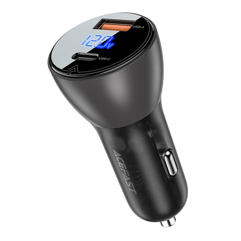 Автомобильное зарядное устройство в прикуривателе ACEFAST B6 63 W USB + Type-C Черный
Автомобильное зарядное устройство в прикуривателе ACEFAST B6 63 W USB + Type-C Черный