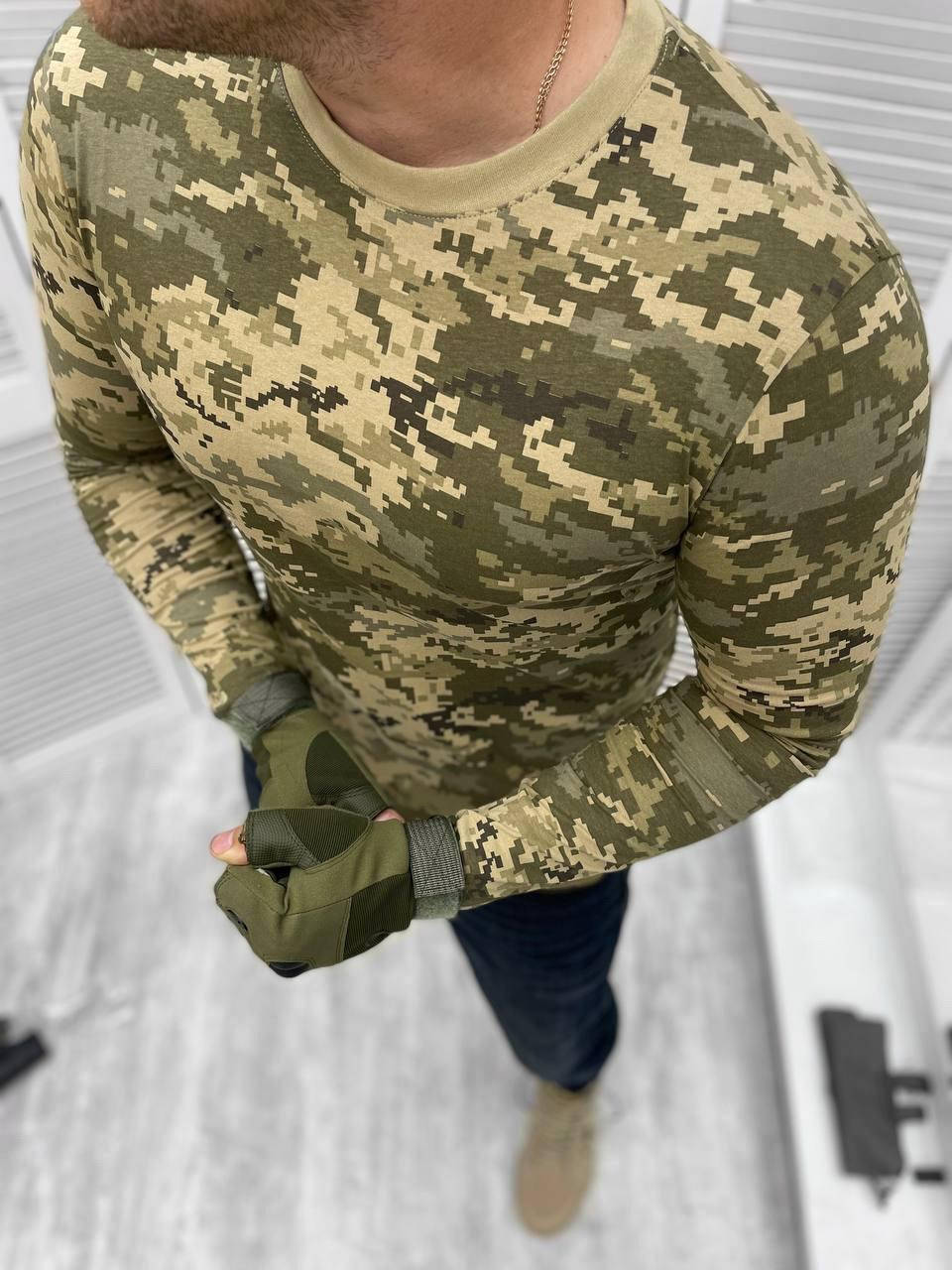 Тактическая боевая футболка пиксель с длинным рукавом лонгслив армейская для ВСУ XXL, Разные цвета
Тактическая боевая футболка пиксель с длинным рукавом лонгслив армейская для ВСУ XXL, Разные цвета