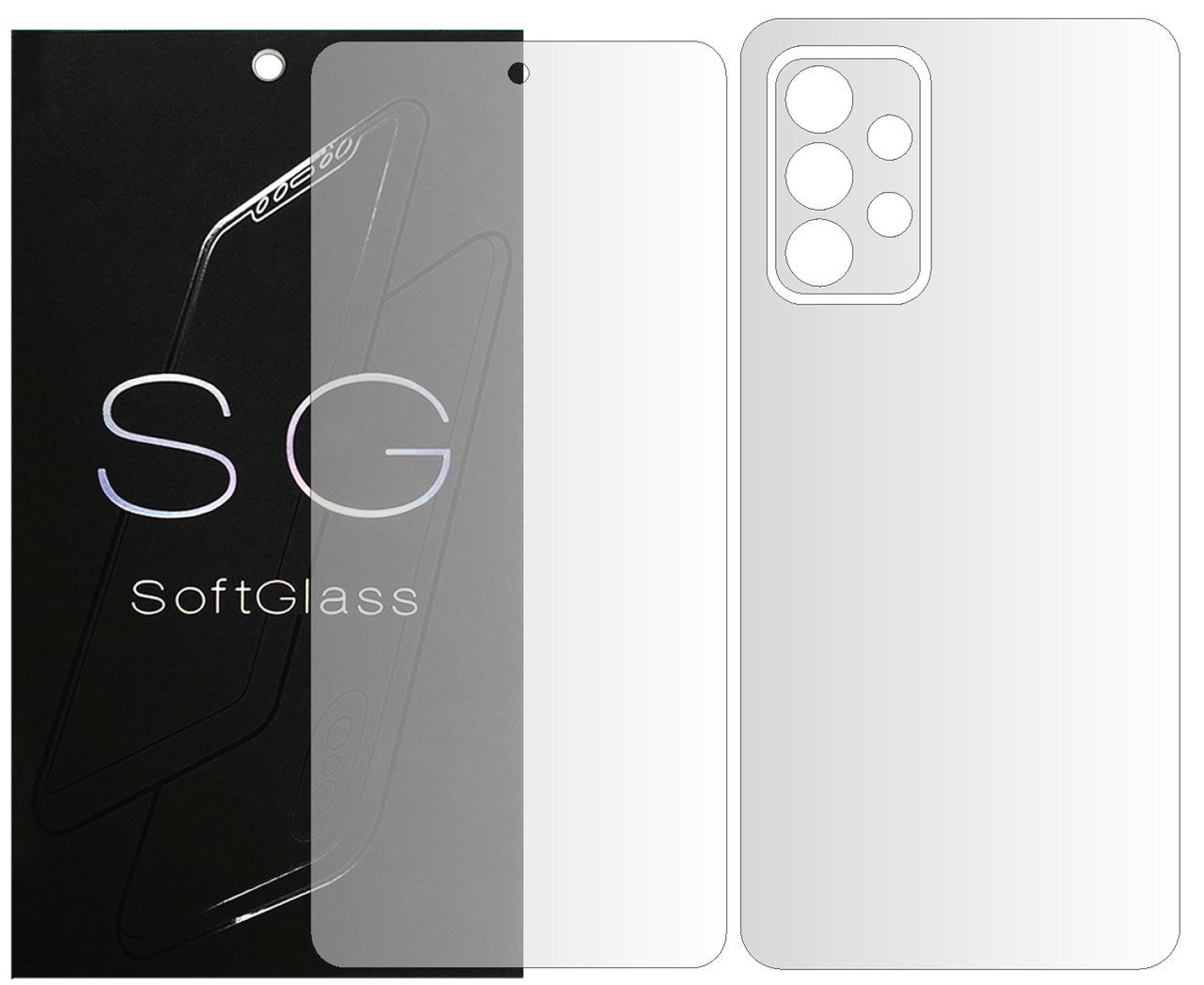 Пленка Samsung A52 A525 Комплект: для Передней и Задней панели полиуретановая SoftGlass, Прозрачный
Пленка Samsung A52 A525 Комплект: для Передней и Задней панели полиуретановая SoftGlass, Прозрачный