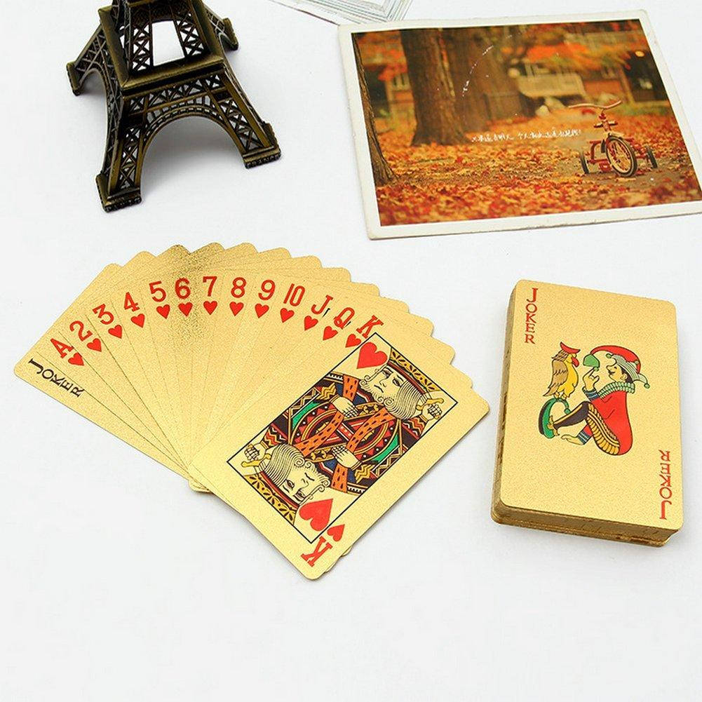 Водонепроницаемые позолоченные игральные карты! Колода золотых карт!
Водонепроницаемые позолоченные игральные карты! Колода золотых карт!