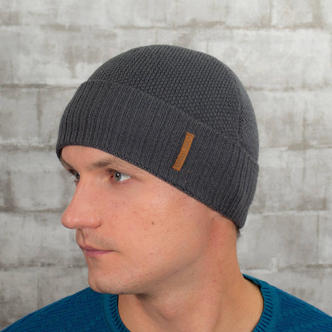 Шапка Мужская Вязаная - Головные уборы серый, Графитовый
Шапка Мужская Вязаная - Головные уборы серый, Графитовый