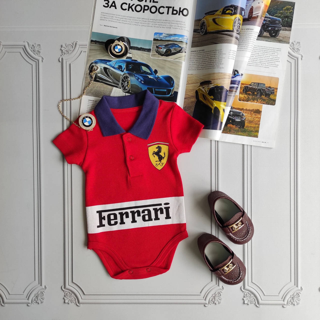 Боди поло для новорожденных Ferrari
Боди поло для новорожденных Ferrari