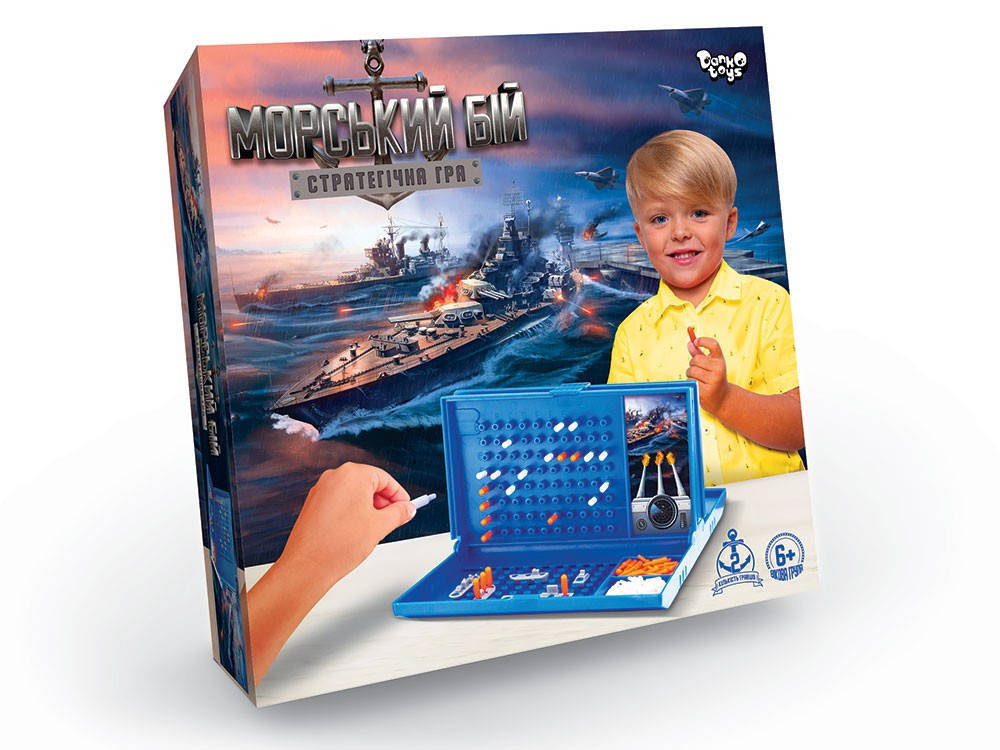 Настольная игра Морской бой Danko Toys G-MB-01U игровое поле корабли фишки развивающая логическая для детей
Настольная игра Морской бой Danko Toys G-MB-01U игровое поле корабли фишки развивающая логическая для детей