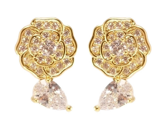 Серьги Xuping QQMM Позолота 14K игла серебро 925 гвоздики (пусеты) "Цветочки с цирконием"
Серьги Xuping QQMM Позолота 14K игла серебро 925 гвоздики (пусеты) "Цветочки с цирконием"