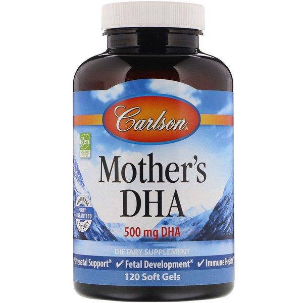 Докозагексаеновая кислота (ДГК) для кормящих мам, Mother's DHA, Carlson Labs, 500 мг, 120 капсул (CAR-01561)
Докозагексаеновая кислота (ДГК) для кормящих мам, Mother's DHA, Carlson Labs, 500 мг, 120 капсул (CAR-01561)