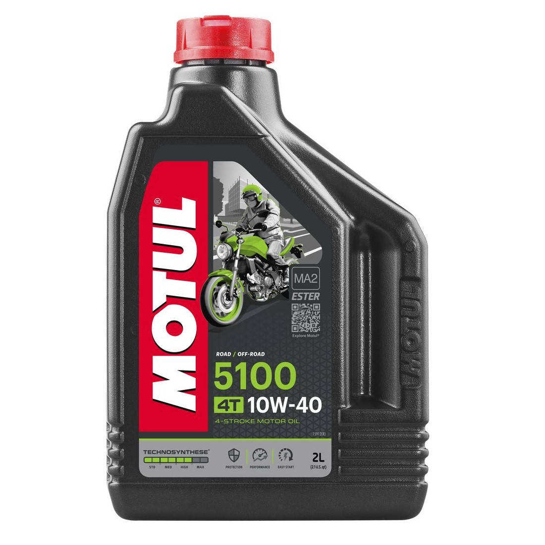 Масло для 4-х тактных двигателей Technosynthese эстеровое MOTUL 5100 4T SAE 10W40 2 л (104067/836521)
Масло для 4-х тактных двигателей Technosynthese эстеровое MOTUL 5100 4T SAE 10W40 2 л (104067/836521)