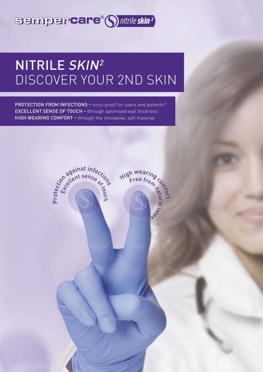 Перчатки "SemperCare Nitrile" 200шт. нитриловые нестерильные неприпудренные, Фиолетовый
Перчатки "SemperCare Nitrile" 200шт. нитриловые нестерильные неприпудренные, Фиолетовый