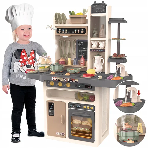 Детская игровая кухня Modern Kitchen 889-211, 65 предметов, с водой, паром, холодильником и духовкой
Детская игровая кухня Modern Kitchen 889-211, 65 предметов, с водой, паром, холодильником и духовкой