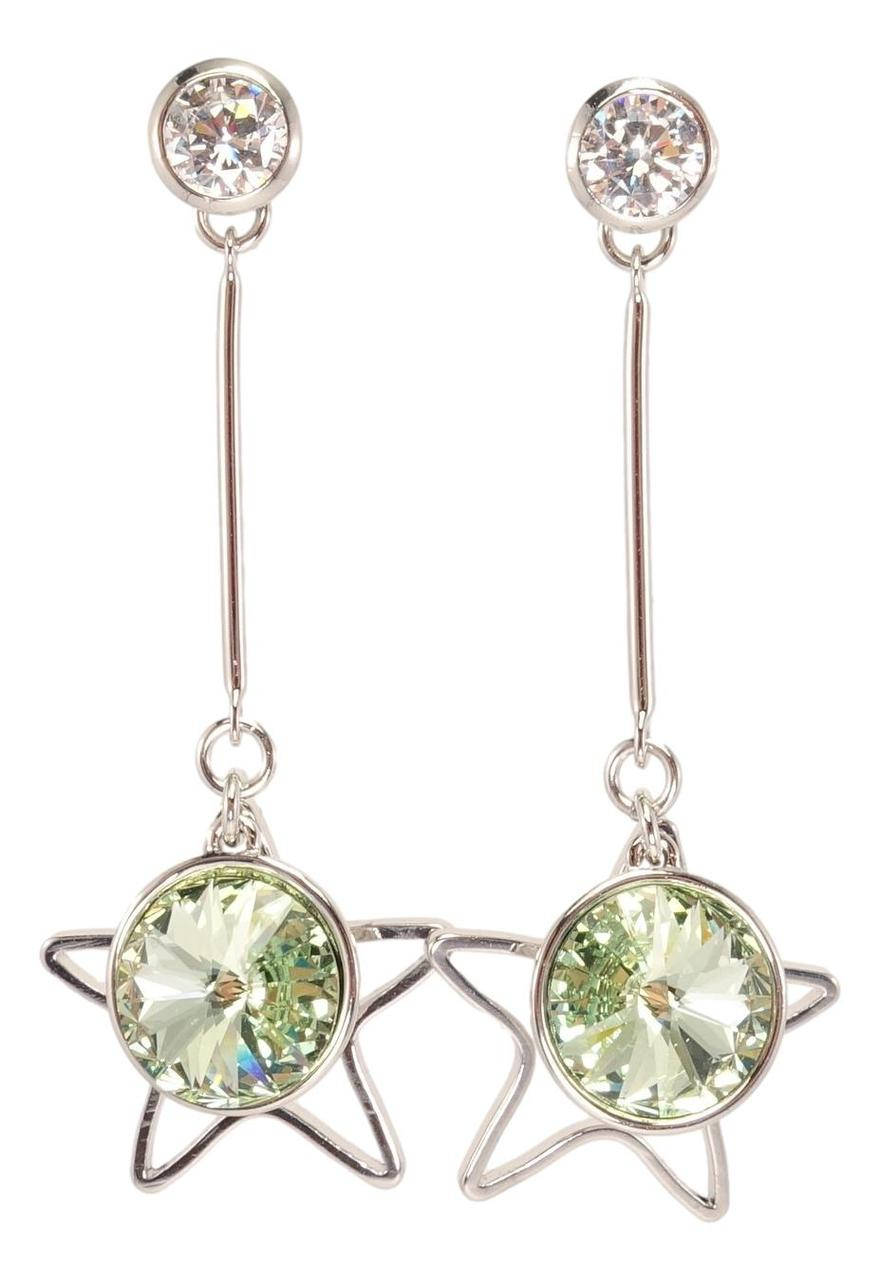 Серьги Xuping Родий с кристаллами Swarovski гвоздики "Звездочка с Светло-Салатовым Конусным Кристаллом"
Серьги Xuping Родий с кристаллами Swarovski гвоздики "Звездочка с Светло-Салатовым Конусным Кристаллом"