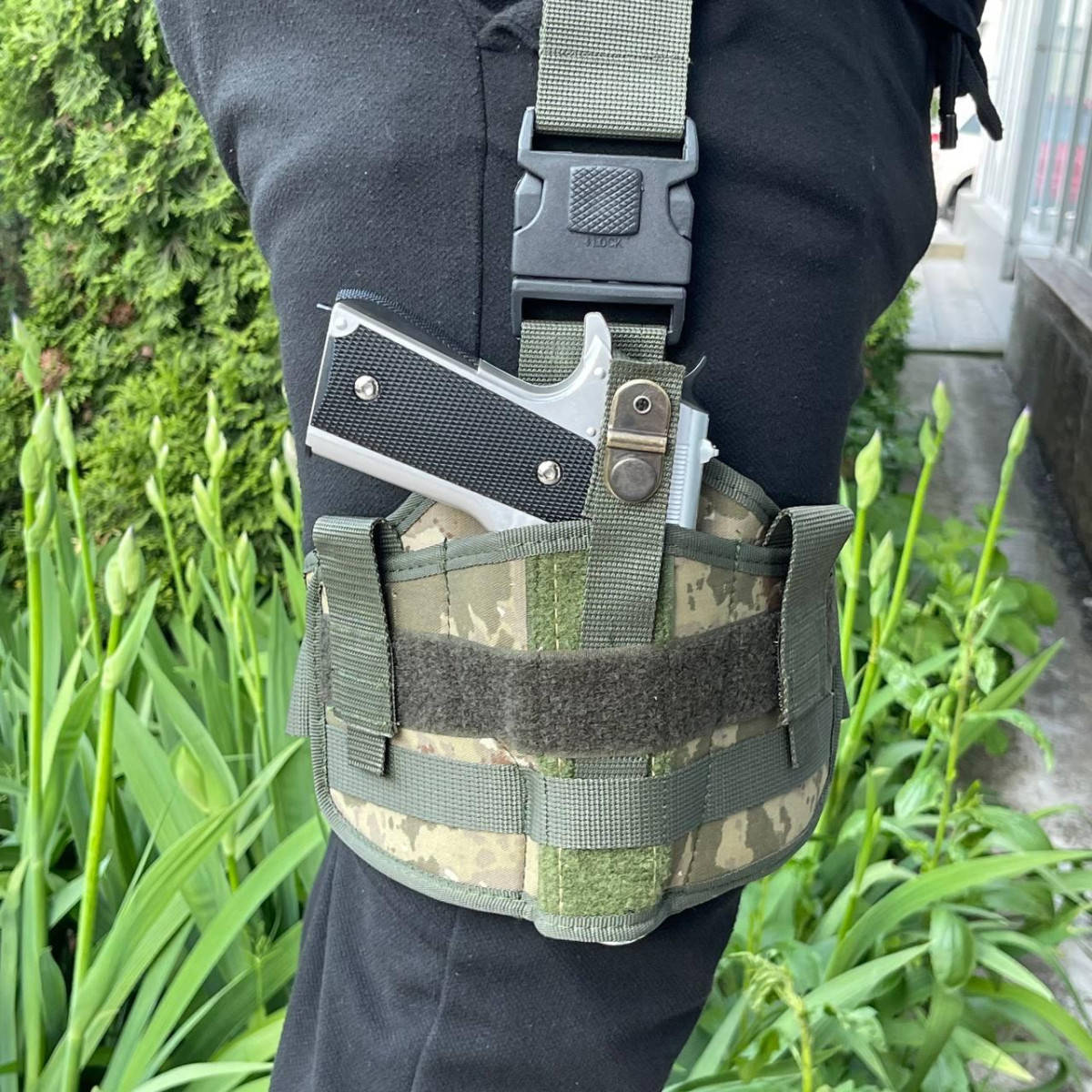 Кобура тактическая набедренная на ногу ВСУ Камуфляжная 6533 песочная Зелёный
Кобура тактическая набедренная на ногу ВСУ Камуфляжная 6533 песочная Зелёный