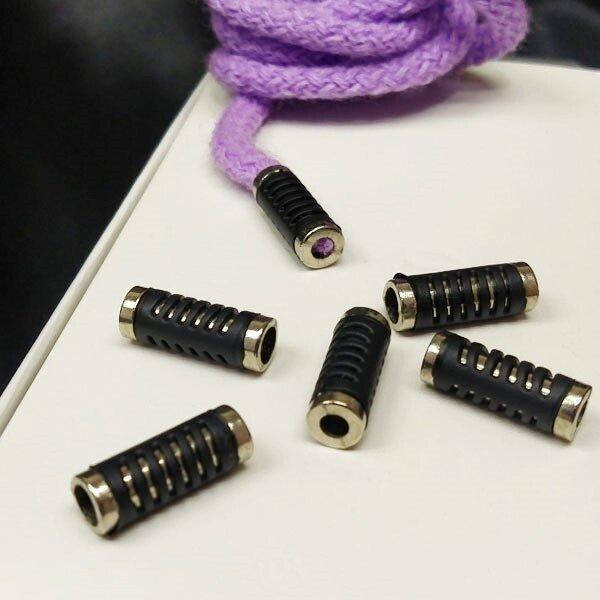 Концевик (наконечник) для шнура 6мм, никель (С-29)
Концевик (наконечник) для шнура 6мм, никель (С-29)