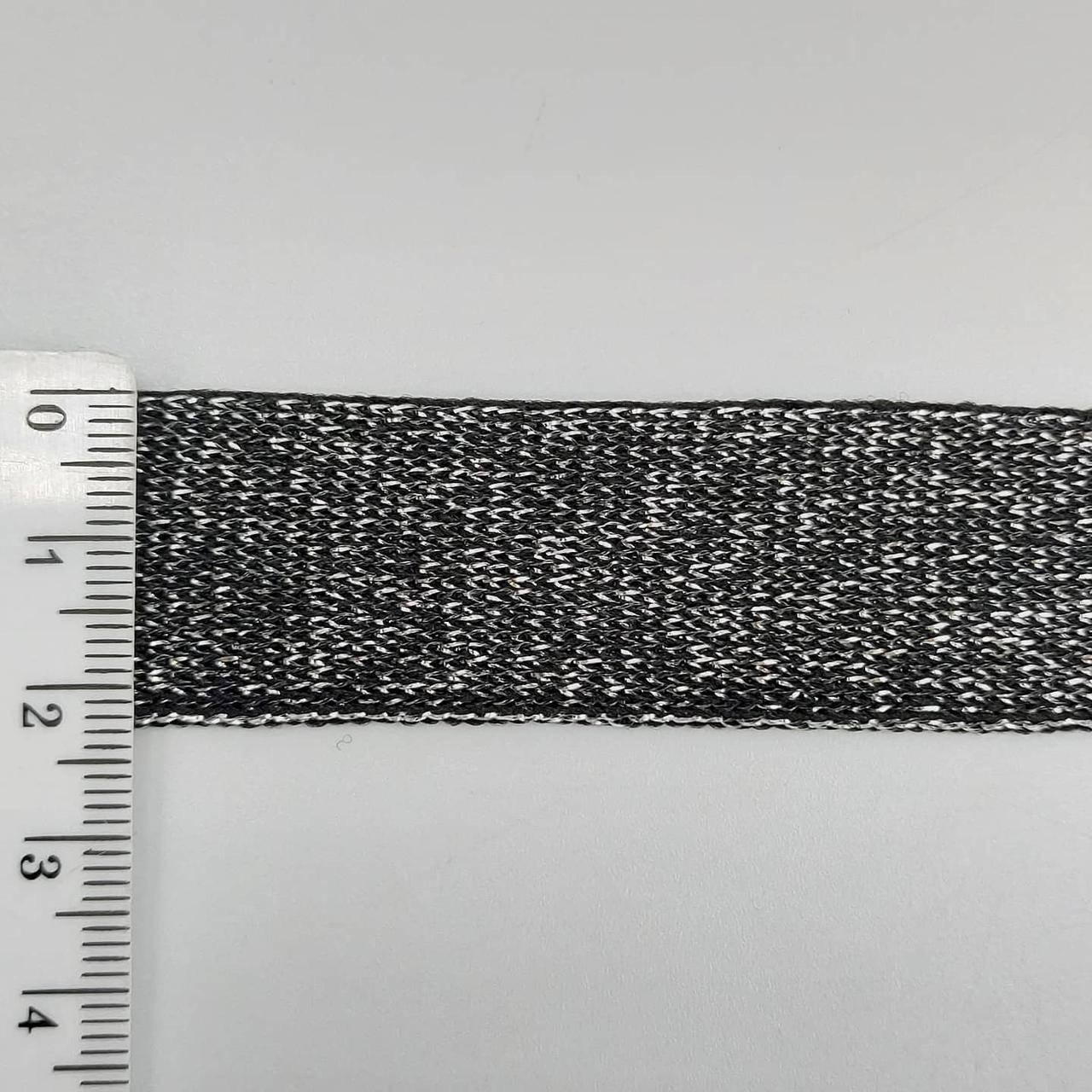 Тесьма,лента лампасная,трикотажная с люрексовой ниткой , 40 мм , цвет черный с серебренной ниткой люрекс
Тесьма,лента лампасная,трикотажная с люрексовой ниткой , 40 мм , цвет черный с серебренной ниткой люрекс