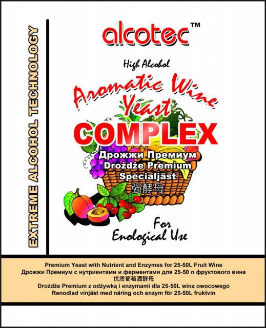 Дрожжи для фруктовых домашних вин Alcotec Aromatic Wine Yeast Complex (Срок годности - до 06. 2023 года)
Дрожжи для фруктовых домашних вин Alcotec Aromatic Wine Yeast Complex (Срок годности - до 06. 2023 года)