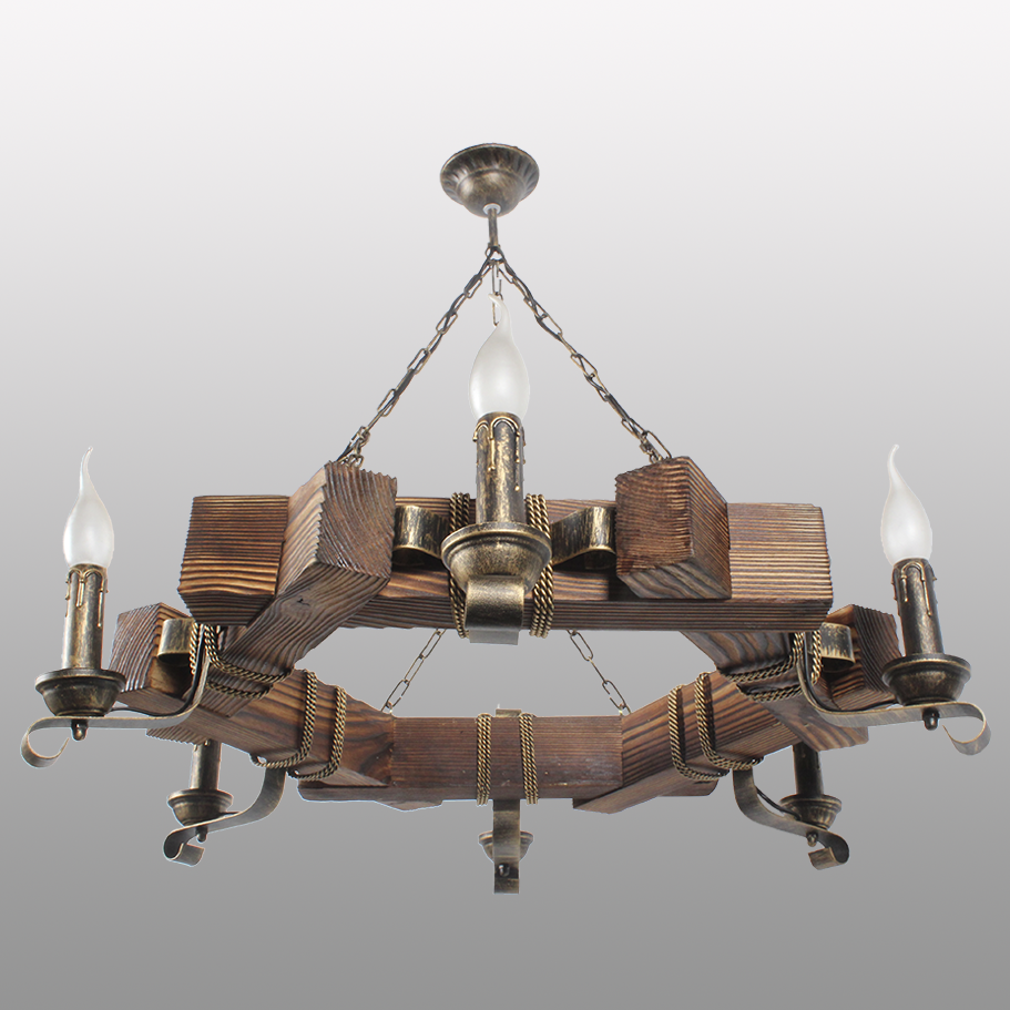 Люстра деревянная 6 свечи ковка, люстра под старину шестигранная
Люстра деревянная 6 свечи ковка, люстра под старину шестигранная