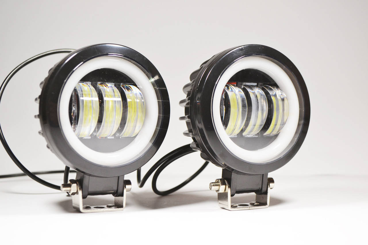 Дополнительная светодиодная LED фара 30Вт круглая с ДХО Четкой световой теневой границей (Комплект), Черный
Дополнительная светодиодная LED фара 30Вт круглая с ДХО Четкой световой теневой границей (Комплект), Черный