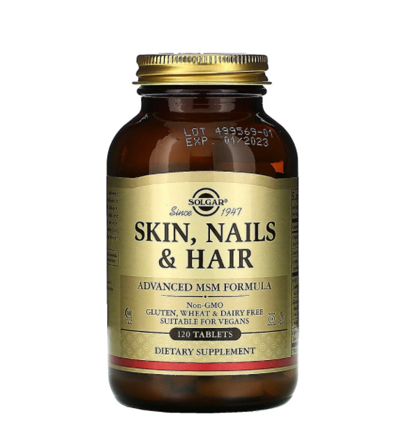 Витамины для кожи, волос и ногтей, Skin, Nails & Hair, Solgar, 120 таблеток (SOL-01736)
Витамины для кожи, волос и ногтей, Skin, Nails & Hair, Solgar, 120 таблеток (SOL-01736)