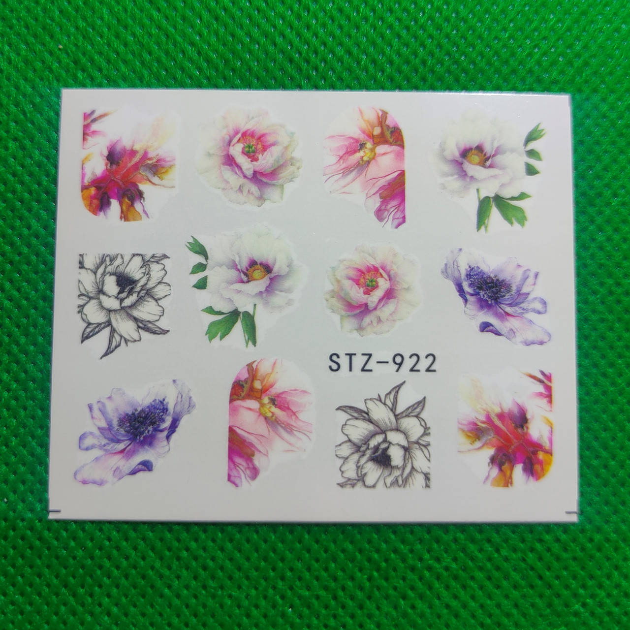 Водные наклейки слайдеры Цветы серии STZ 922, Разные цвета
Водные наклейки слайдеры Цветы серии STZ 922, Разные цвета