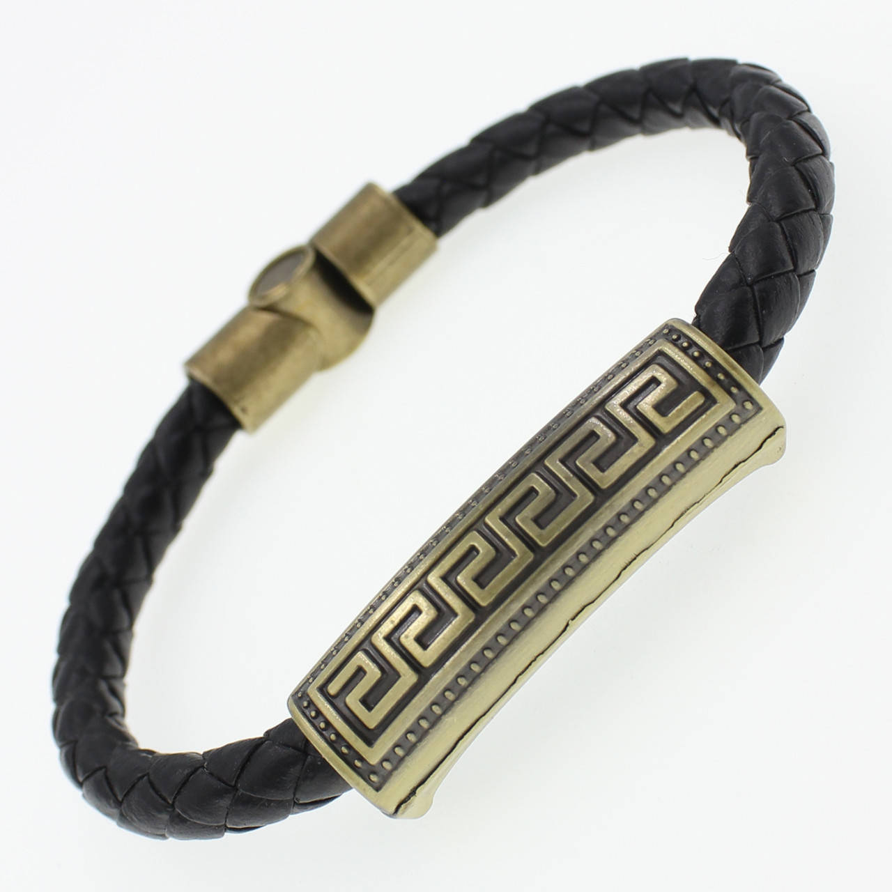 Мужской плетеный браслет с элементами Stainless Steel
Мужской плетеный браслет с элементами Stainless Steel