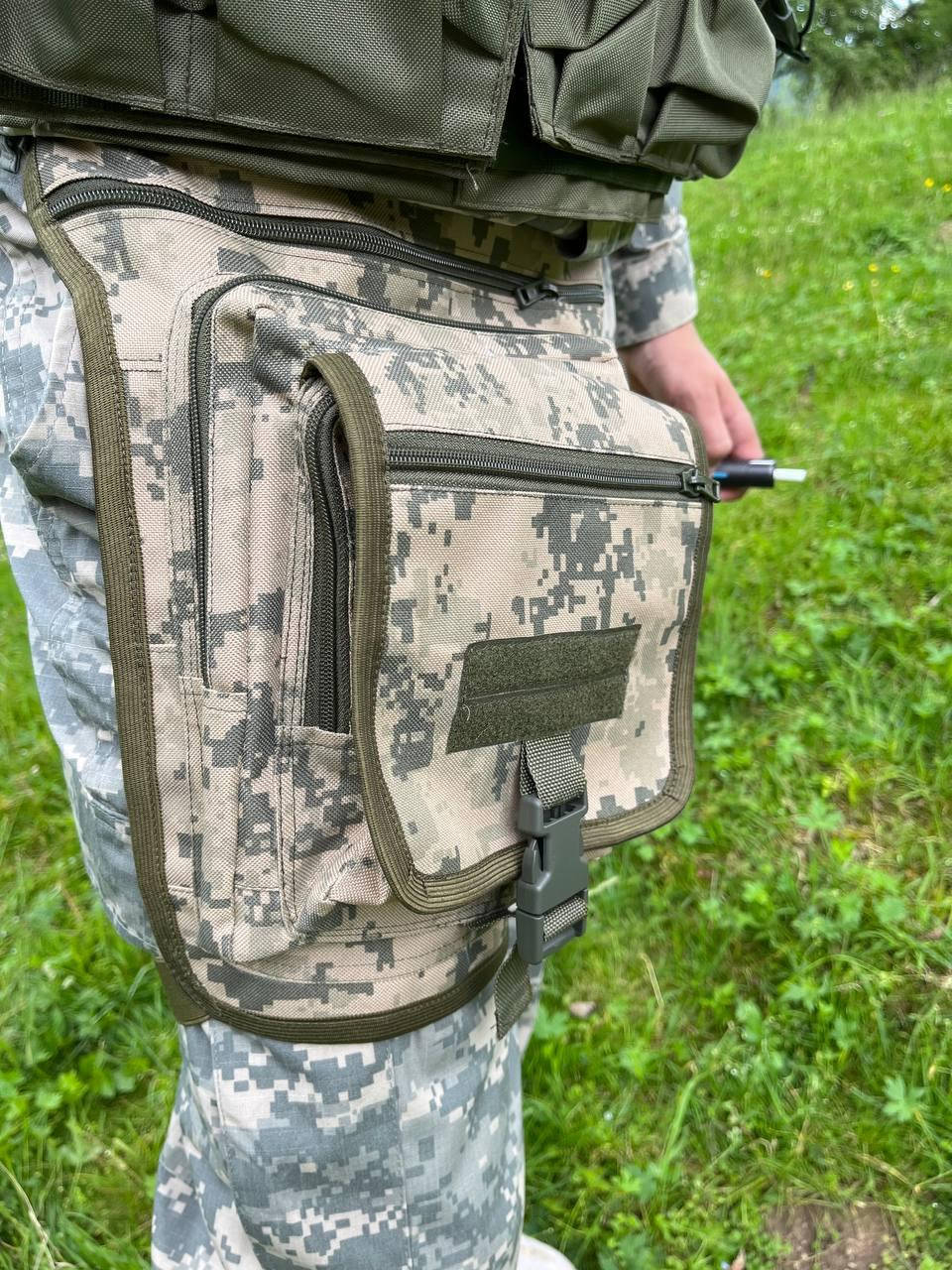 Тактическая сумка на пояс на бедро на ногу военная XL
Тактическая сумка на пояс на бедро на ногу военная XL