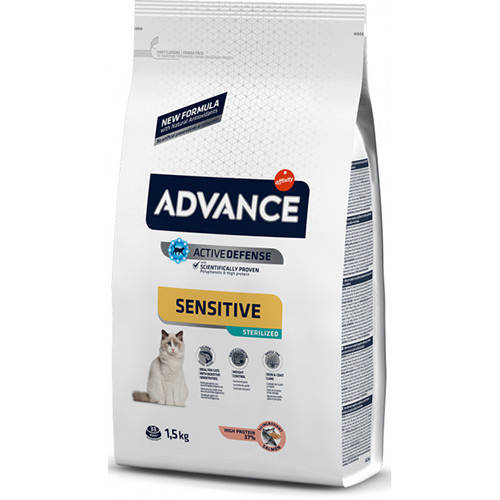 Сухой корм Advance Cat Sterilized Salmon Sensitive для стерилизованных и чувствительных котов с лососем 3 кг
Сухой корм Advance Cat Sterilized Salmon Sensitive для стерилизованных и чувствительных котов с лососем 3 кг