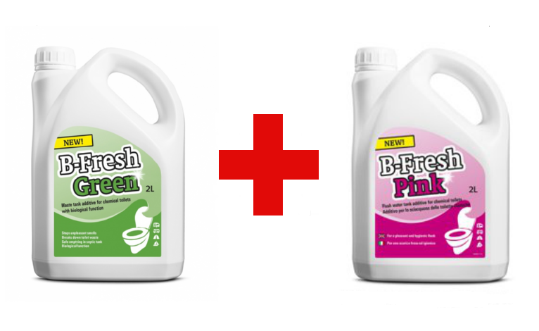 Набор жидкости для биотуалета, B-Fresh Green + B-Fresh Pink ,Би-Фреш Грин+ Би-Фреш Пинк, 2л+2 л, THETFORD.
Набор жидкости для биотуалета, B-Fresh Green + B-Fresh Pink ,Би-Фреш Грин+ Би-Фреш Пинк, 2л+2 л, THETFORD.