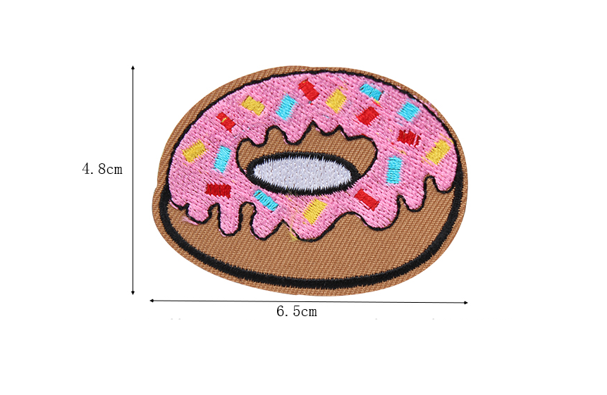 Термоаппликация для ткани Пончик, наклейка на одежду