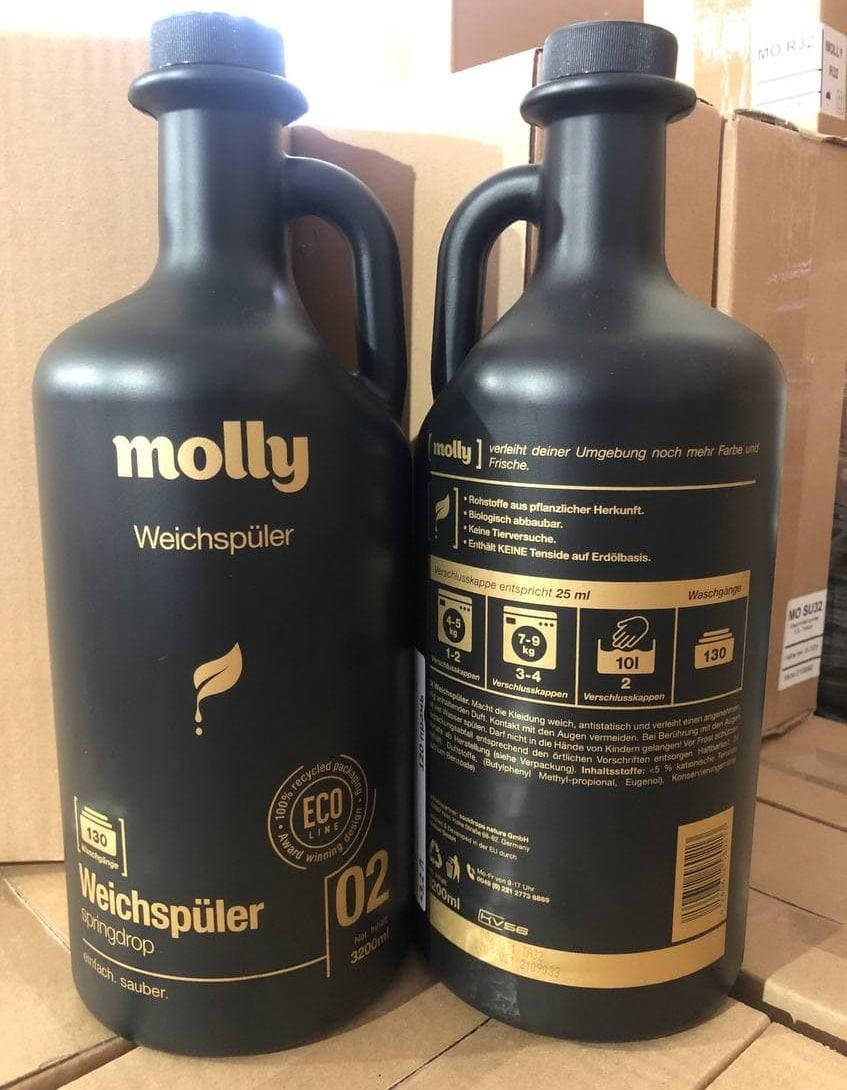 Ополаскиватель - кондиционер для белья MOLLY SPRING DROP 3.2л 130 стирок (Германия)
Ополаскиватель - кондиционер для белья MOLLY SPRING DROP 3.2л 130 стирок (Германия)