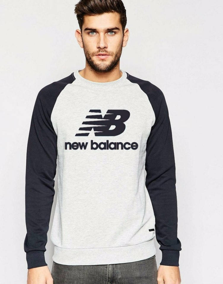 Демисезонная мужская спортивная кофта New Balance (Нью Беленс), серо-черная, Серый 
Демисезонная мужская спортивная кофта New Balance (Нью Беленс), серо-черная, Серый