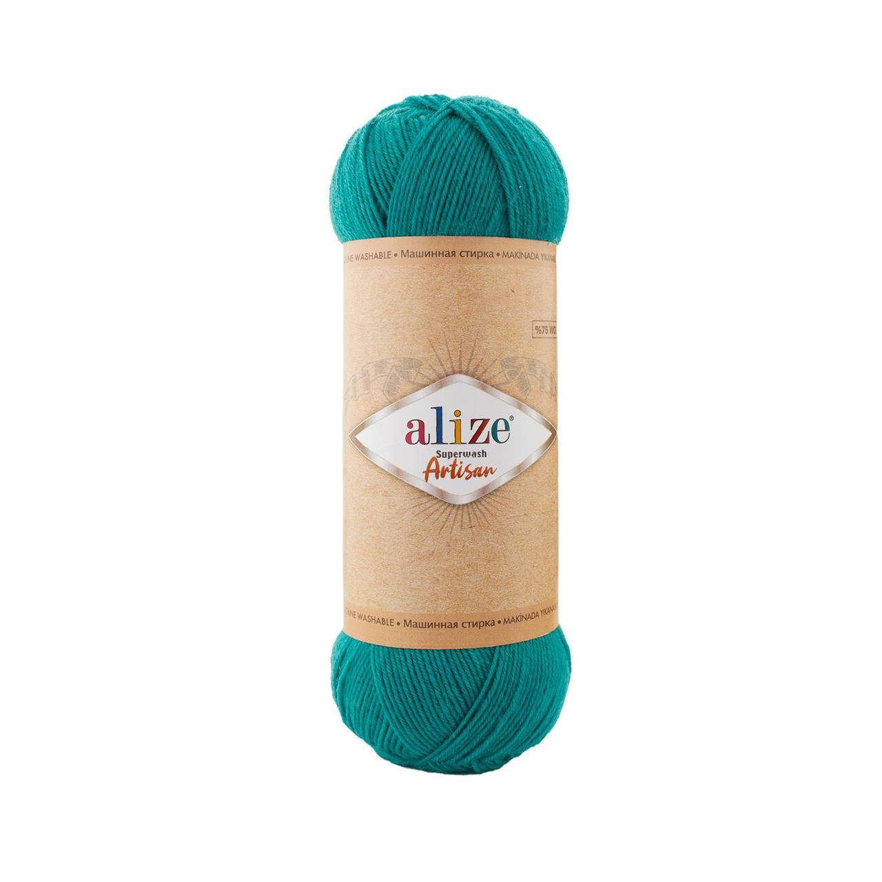 Alize Superwash Artisan (Ализе Супервош Артизан) № 507 зеленый (Пряжа, нитки для вязания), Зелёный
Alize Superwash Artisan (Ализе Супервош Артизан) № 507 зеленый (Пряжа, нитки для вязания), Зелёный