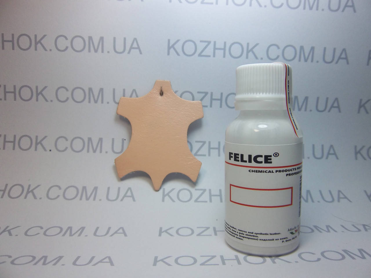 Краска для кожи Felice цв.Персик-Розовый (25 мл)Для обуви,гладкой кожи, кожгалантереи, кожаной мебели, кожаног, Персиковый 
Краска для кожи Felice цв.Персик-Розовый (25 мл)Для обуви,гладкой кожи, кожгалантереи, кожаной мебели, кожаног, Персиковый