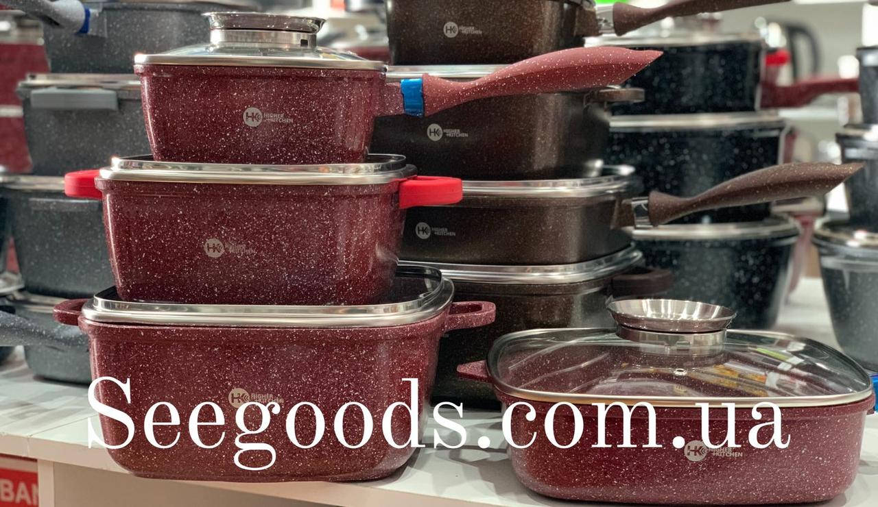 Набор кастрюль Higner Kitchen HK311 3x слойное дно Премиум качество. Набор кастрюль с мраморным покрытием.
Набор кастрюль Higner Kitchen HK311 3x слойное дно Премиум качество. Набор кастрюль с мраморным покрытием.
