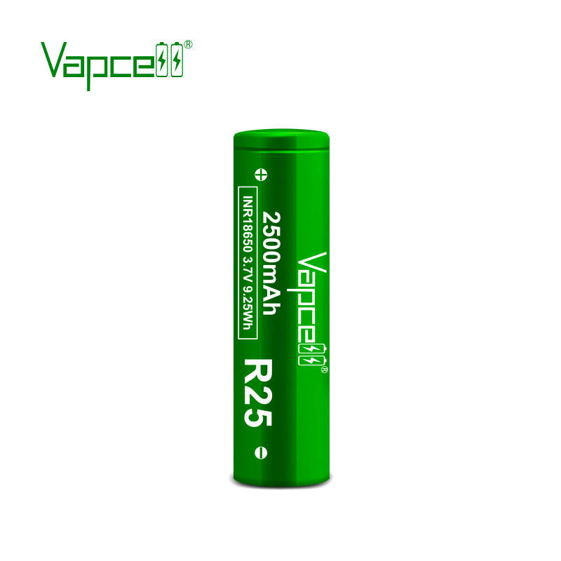 Аккумулятор 18650 литий-ионный (Li-Ion) Vapcell INR18650 R25, 2500mAh, 20A, 4.2/3.6/2.5V, Green
Аккумулятор 18650 литий-ионный (Li-Ion) Vapcell INR18650 R25, 2500mAh, 20A, 4.2/3.6/2.5V, Green