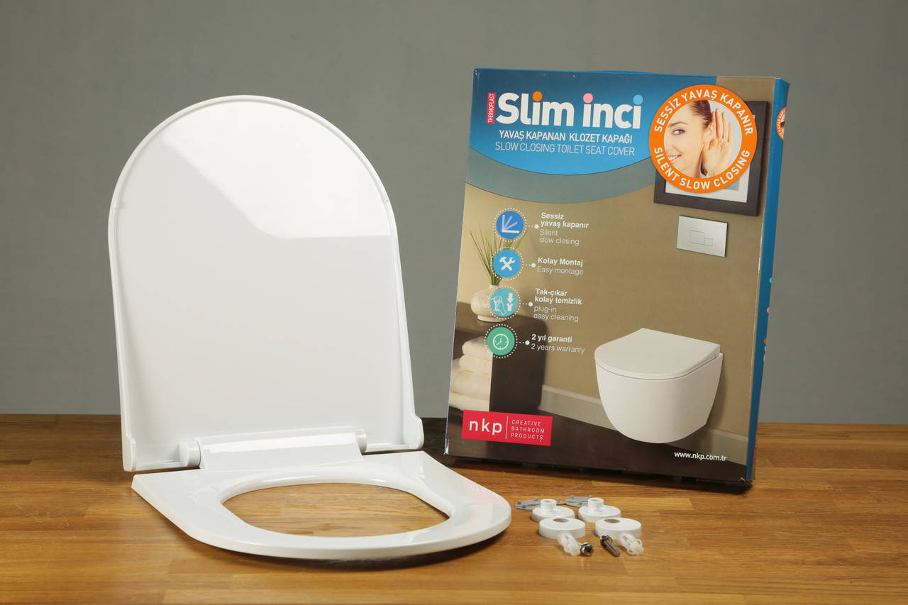 Крышка для унитаза из термопласта Slim Inci 0338, Овальное туалетное сиденье с антибактериальным покрытием, Белый
Крышка для унитаза из термопласта Slim Inci 0338, Овальное туалетное сиденье с антибактериальным покрытием, Белый