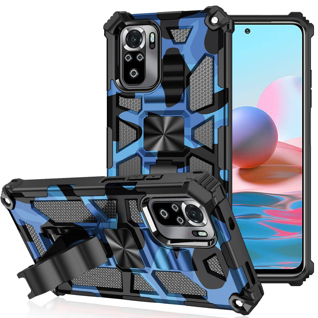 Чехол Military Shield для Xiaomi Redmi Note 10 Pro бампер противоударный с подставкой Blue
Чехол Military Shield для Xiaomi Redmi Note 10 Pro бампер противоударный с подставкой Blue
