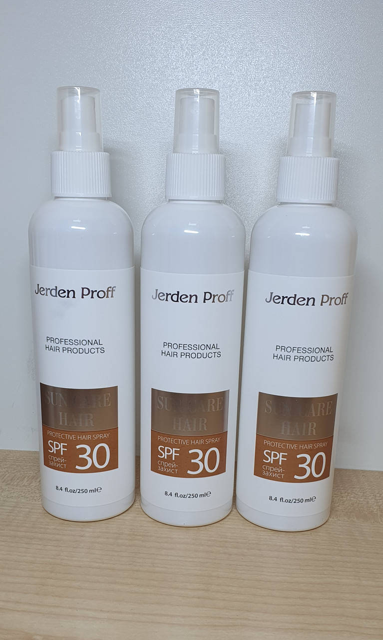 Спрей солнцезащитный для волос SPF 30 - Jerden Proff Protective Suncarre Hair Spray SPF 30 250ml
Спрей солнцезащитный для волос SPF 30 - Jerden Proff Protective Suncarre Hair Spray SPF 30 250ml
