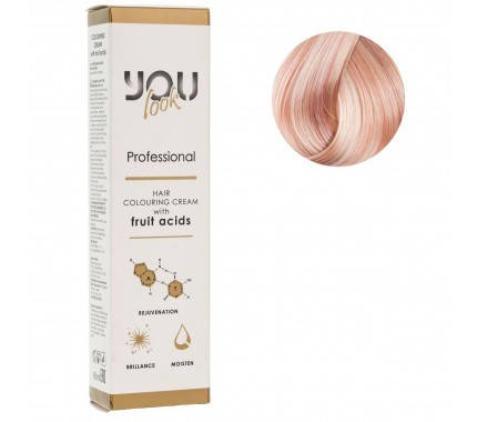 Стойкая профессиональная крем-краска You Look Professional 12.62 Розово Перламутровый Блонд 60 мл.
Стойкая профессиональная крем-краска You Look Professional 12.62 Розово Перламутровый Блонд 60 мл.