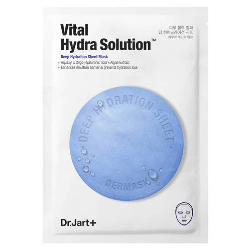 Увлажняющая маска с гиалуроновой кислотой "Капсулы Красоты" Dr. Jart+ Dermask Vital Hydra Solution Face Sheet
Увлажняющая маска с гиалуроновой кислотой "Капсулы Красоты" Dr. Jart+ Dermask Vital Hydra Solution Face Sheet