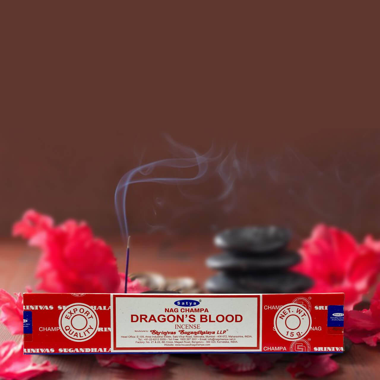 Благовония НАГ ЧАМПА КРОВЬ ДРАКОНА (NAG CHAMPA DRAGON'S BLOOD, SATYA), 15 грамм - уникальный цветочный аромат
Благовония НАГ ЧАМПА КРОВЬ ДРАКОНА (NAG CHAMPA DRAGON'S BLOOD, SATYA), 15 грамм - уникальный цветочный аромат